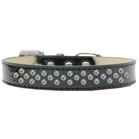 UNCONDITIONAL LOVE Sprinkles Ice Cream AB Crystals Dog CollarBlack Size 14 UN756613